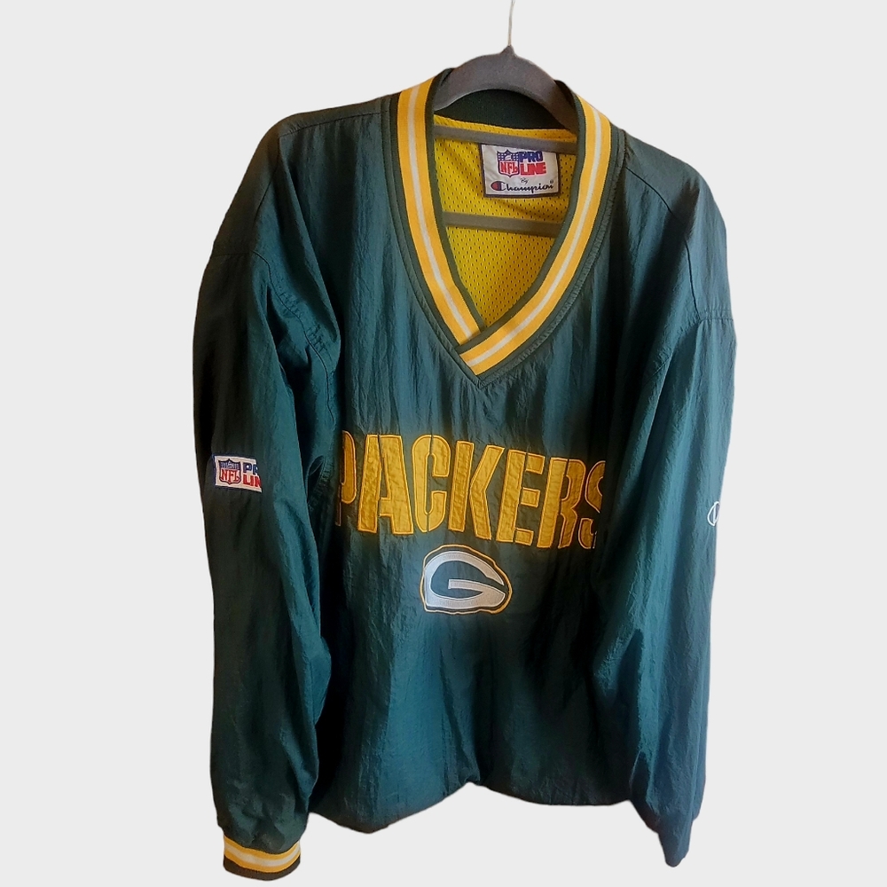 Champion Pro Line Vintage Green Bay Packers Pullover XL
